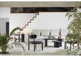 Čierny konferenčný stolík v dekore jaseňa 120x50 cm Nori - Teulat