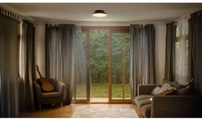 Osram - Stropné svietidlo ORBIS MILAN 2xE27/10W/230V priemer 30,5 cm čierne