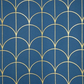 ZÁVES NA KRÚŽKOCH CANDE 140X250 CM NÁMORNÍCKA MODRÁ