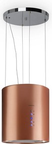 Klarstein Barett, digestor, 35 cm, ostrovčekový, 522 m³/h, LED, filter s aktívnym uhlím, medený