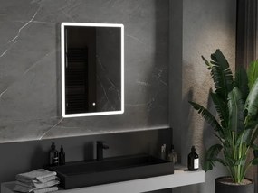 Mexen Navia osvetlené kúpeľňové zrkadlo 60 x 80 cm, LED 6000K, proti pareniu - 9803-060-080-611-00