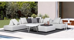 Hliníkový okrúhly záhradný stolík ø 50 cm Ridley – Bizzotto