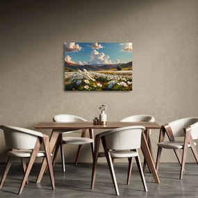 Sklenený obraz - Pokojná krajina (70x50 cm)