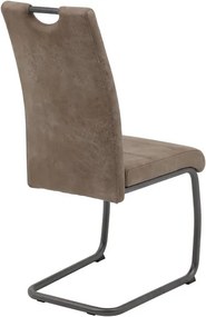 Jedálenská stolička Flora II, béžová vintage látka
