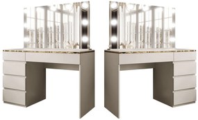 TOALETNÝ STOLÍK NESSIE ELITE 2 KAŠMÍR + ZLATÝ