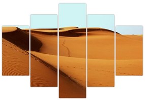 Obraz - Stopy v púšti (150x105 cm)