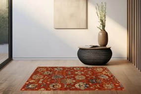 Koberec Superior Latica ornament rubín