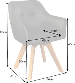 Stolička 40023 Loft Mikrofaser Antik Šedá  - Komfort-nábytok