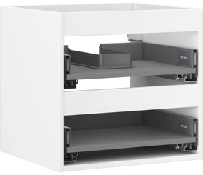 Mexen Box-A, závesná skrinka 50 cm, 2 zásuvky, biela matná, 91AX0-0500-470-2-01