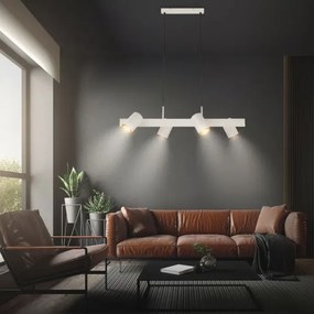 Briloner 4058044 - Luster na lanku ERA 4xGU10/10W/230V krémový