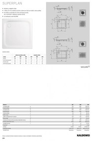 Kaldewei SUPERPLAN 387-2 75 x 90 cm 447748040001