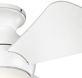 Kichler KLF-SOLA-34-WHT-LED Stmievateľný stropný ventilátor SOLA 10W/230V IP23+DO