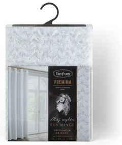 ZÁVES NA KRÚŽKOCH EVA MINGE TIFFANY 135X250 CM BIELA