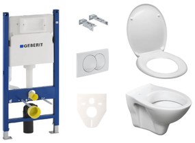 Závesný set WC S-line + modul Geberit Duofix s tlačidlom Delta 20 biele SIKOGES5D0