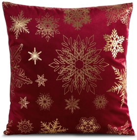EUROFIRANY VIANOČNÁ DEKORAČNÁ OBLIEČKA NA VANKÚŠ JOY4 45X45 CM VZOROVANÁ
