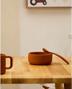 Svetlomodré/oranžové plastové/zo silikónu detské lyžičky v súprave 2 ks Lili – Kave Home