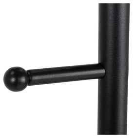 Nástěnný věšák na oblečení Aspen černý