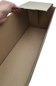 KARTON PAK Úložné boxy na oblečenie, organizéry do skrine EKO KARTÓN 15x49cm