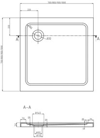 Mexen Apia, sprchový kút s posuvnými dverami 90 (dvere) x 90 (stena) cm, 6mm číre sklo, zlatý profil + čierna sprchová vanička SLIM, 840-090-090-50-00-4070G