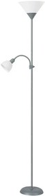 Rabalux Stojacia lampa Action 2xE27/230V/178cm, strieborná