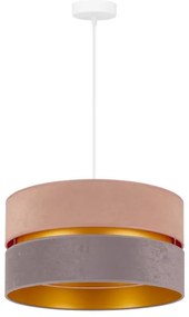 Duolla - Luster na lanku DUO 1xE27/15W/230V pr. 40 cm béžovošedá