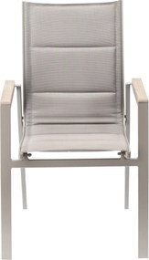 CH Hliníková záhradná stolička Polywood- béžová