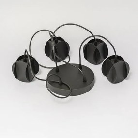 Luster na lanku GAMBIT 4xGU10/10W/230V čierny