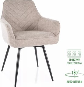 SI Stolička Servio Brego svetlo béžová