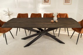 Jedálenský stôl SIGNUM 220 cm mangové drevo tmavohnedosivý