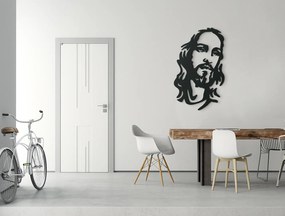 drevko Drevená nálepka Ježiš Kristus Rozmer obrazu: 44,5 x 27 cm, Farba dekorácie: Čierna