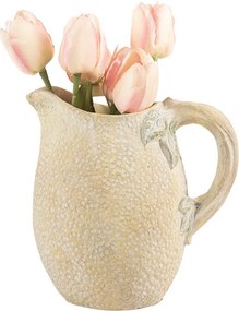 Žltý rustikálny džbán v dizajne citrónu Lemon rustic - 20*15*20 cm