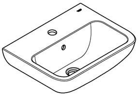 GROHE 39953000 - Umývadlo START EDGE 450 × 350 mm keramika/biela