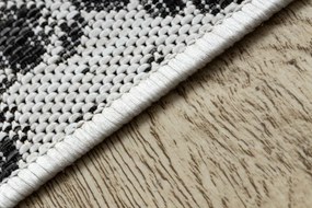 Dywany Łuszczów Kusový koberec Sion Sisal Snake`s skin 22162 ecru/black – na von aj na doma - 180x270 cm