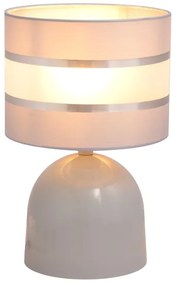 Stolná lampa HELEN 1xE27/15W/230V šedá/strieborná