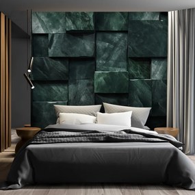 Gario Fototapeta Zelené betónové kocky Materiál: Vliesová, Rozmery: 250 x 175 cm