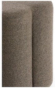 Hnedý taburet z textílie buklé Nalani – Light &amp; Living