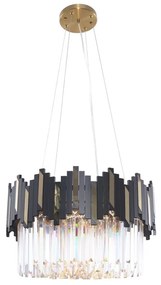 Zuma Line 2200018M - Luster na lanku ROTTA 6xE14/40W/230V čierna/zlatá