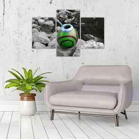 Zelený hrnček - obraz