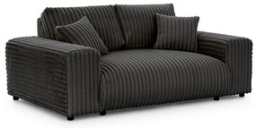 Tmavosivá menčestrová pohovka 178 cm Justin – Ropez