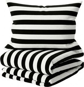 Bavlnené obliečky STRIPE BALANCE čierno-biele Rozmer obliečky: 70 x 90 cm | 140 x 200 cm