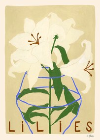 Moikka Plagát Lilies by Carla Llanos 70x100