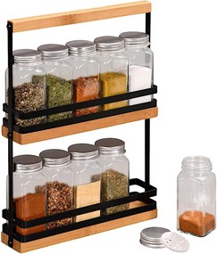 Súprava koreničiek 10ks v kovovom stojane 23 x 5,5 x 32 cm KESPER