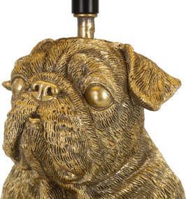 Stolná lampa Pes 43,8 cm čierno-zlatá
