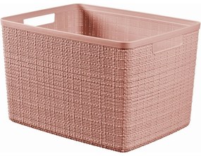 Curver Jute Basket L 20 l, ružový