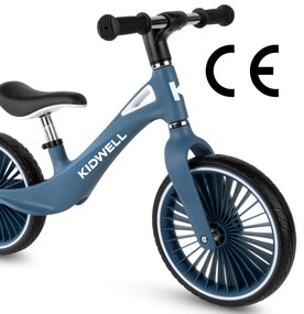 Kidwell NIX Balančný bicykel ľahký nylonový rám PU kolesá turbínové ráfiky – tmavomodrý