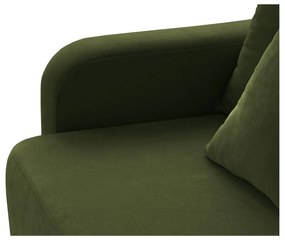 Zelená rozkladacia pohovka s úložným priestorom 231 cm Elen – Micadoni