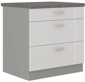 Skrinka do kuchyne Bianka 80d 3s bb