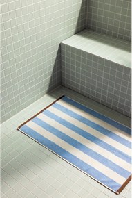 Modrá textilná kúpeľňová predložka 50x80 cm Gobo – noo.ma