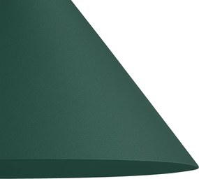 Nástenné svietidlo Capital, 1x zelené kovové tienidlo, (fi 21cm), gr