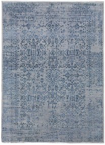 Ručne viazaný kusový koberec Diamond DC-JK 1 Silver / blue, 140x200, modrá, chodba / predsieň, Diamond Carpets India